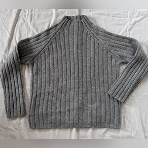 J. Crew Greige Women's Funnel Neck Sweater